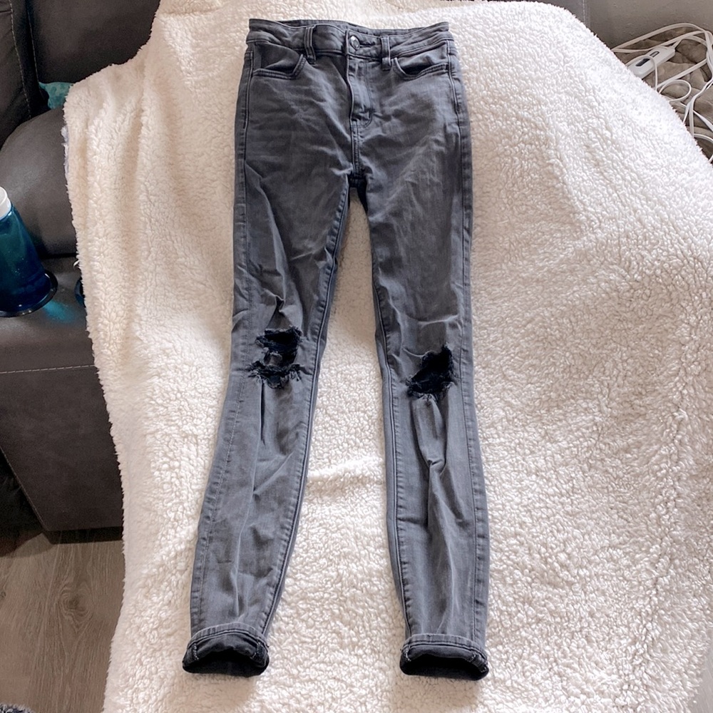 Light wash black jeans